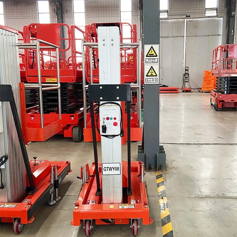 Xe nâng người một cột bằng hợp kim nhôm