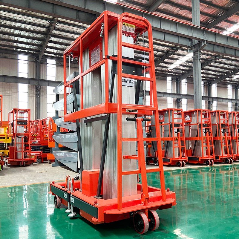 Double Mast Aluminum Vertical Man Lift best