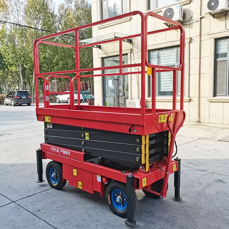 Semi Electric Mobile Scissor Lift factory